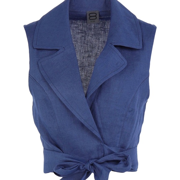 Linen wrap top - Picture 3 of 9